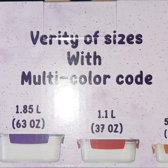 Multi-Color Food Storage Container Set - Picture 4 of 4